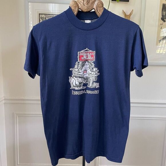 Vintage Reese James 1982 Cartoon Graphic Single Stitch Tshirt Unisex Marriage Hu - Picture 2 of 8